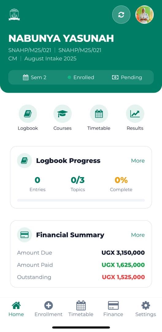 Sama Student Mobile App